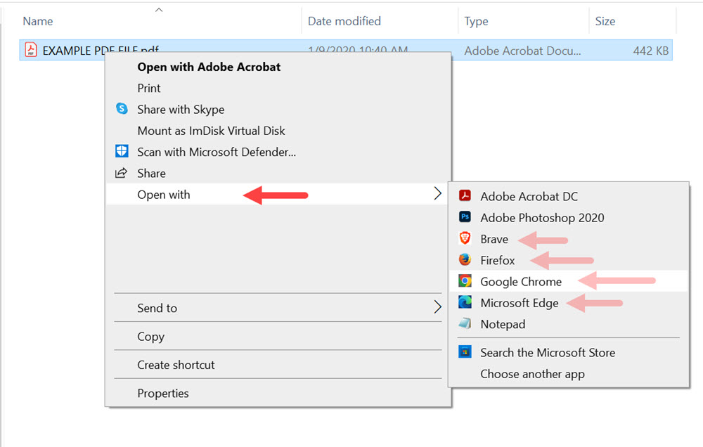 Alternate programs to open PDF documents Alternate programs to open PDF documents