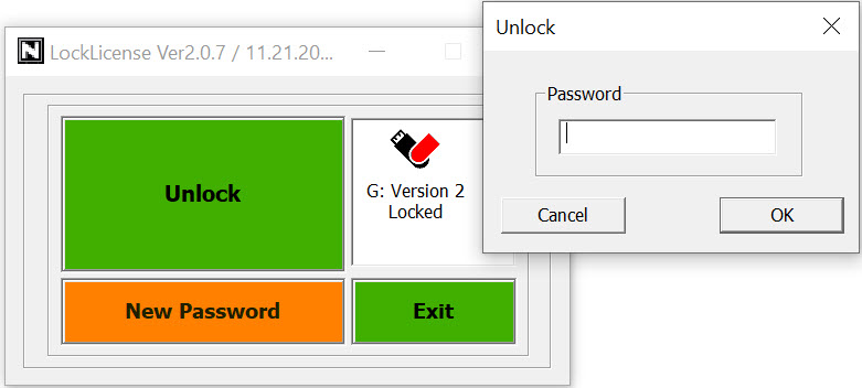 USB read only Nexcopy Lock License, a programmable USB read-only flash drive