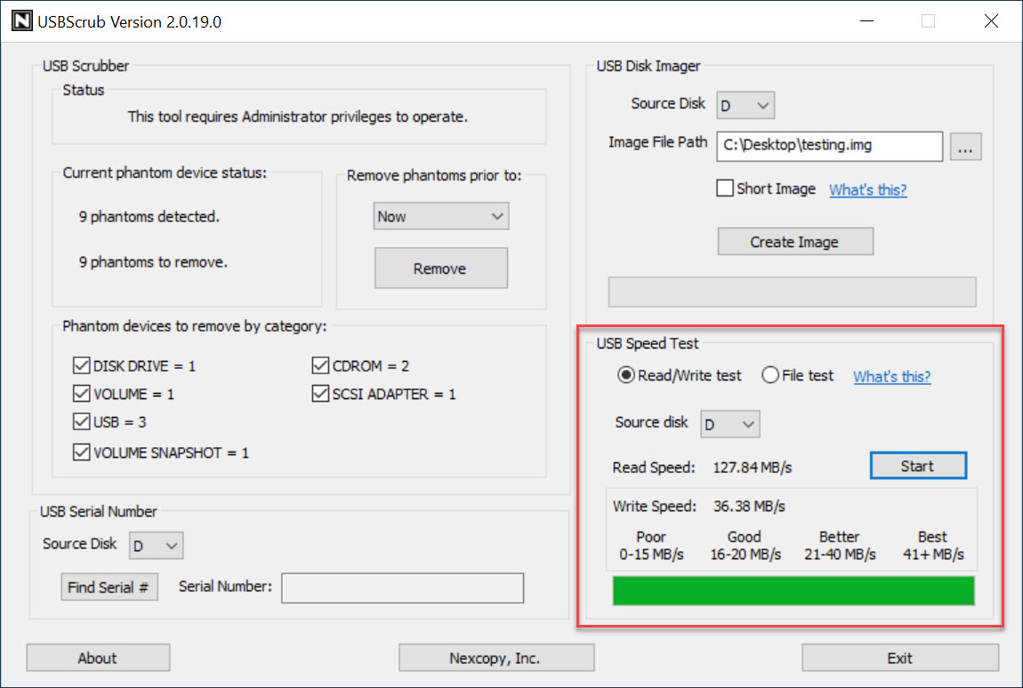 benchmark USB flash drive speed, free software benchmark USB flash drive speed, free software