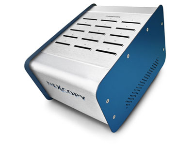 Nexcopy CF150PC CompactFlash duplicator, pc based system with anodized aluminum sides for industrial applications