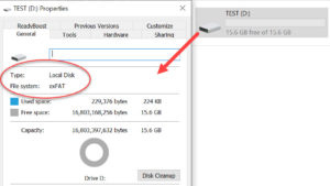 thumb drive local disk configuration