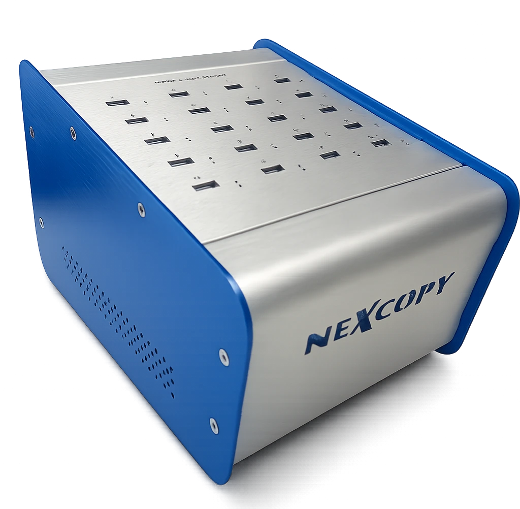 USB200PRO 20-port USB duplicator, front/top view